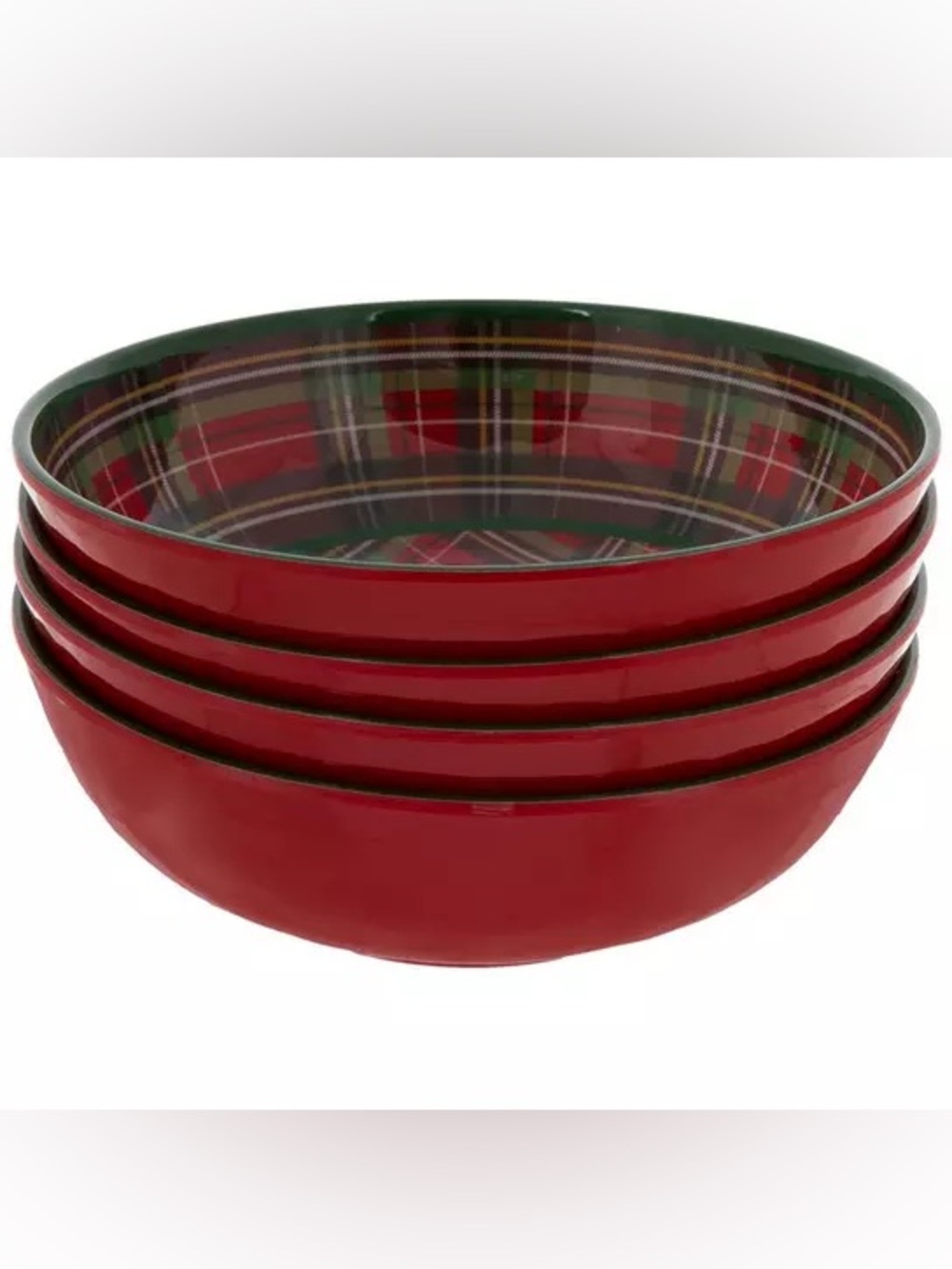Christmas Plaid Bowls